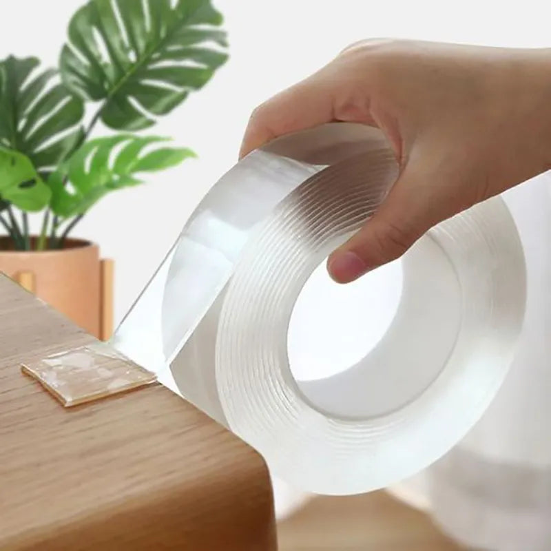 2/3M Nano Tape Double Sided Tape Transparent Reusable Waterproof Adhesive Tapes Cleanable Kitchen and Bathroom