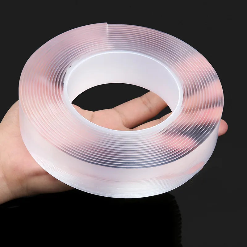 2/3M Nano Tape Double Sided Tape Transparent Reusable Waterproof Adhesive Tapes Cleanable Kitchen and Bathroom