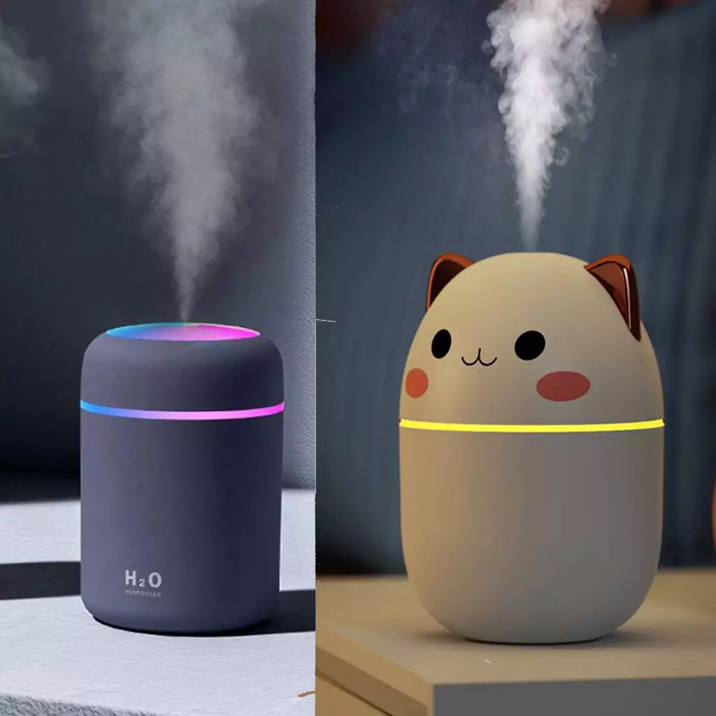 Portable Air Humidifier Aroma Essential Oil Diffuser With Night Light