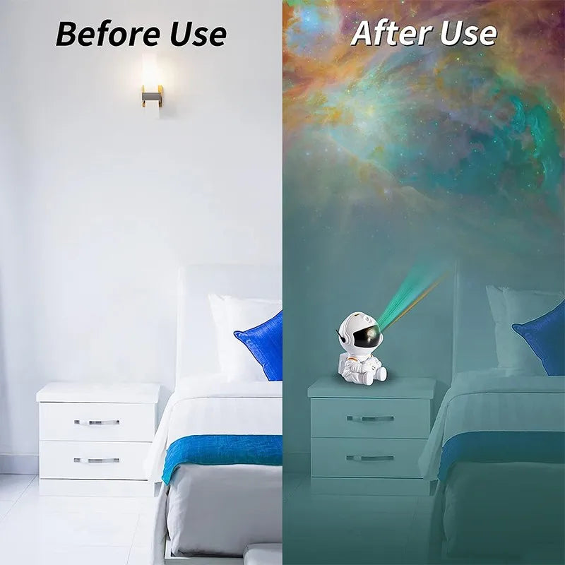 Galaxy Star Projector LED Night Light Starry Sky Astronaut